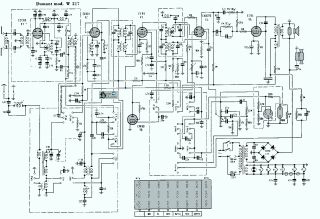 Dumont W 217 schematic circuit diagram